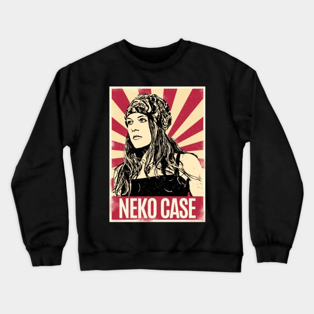 Retro Vintage Neko Case 80s Crewneck Sweatshirt by Play And Create